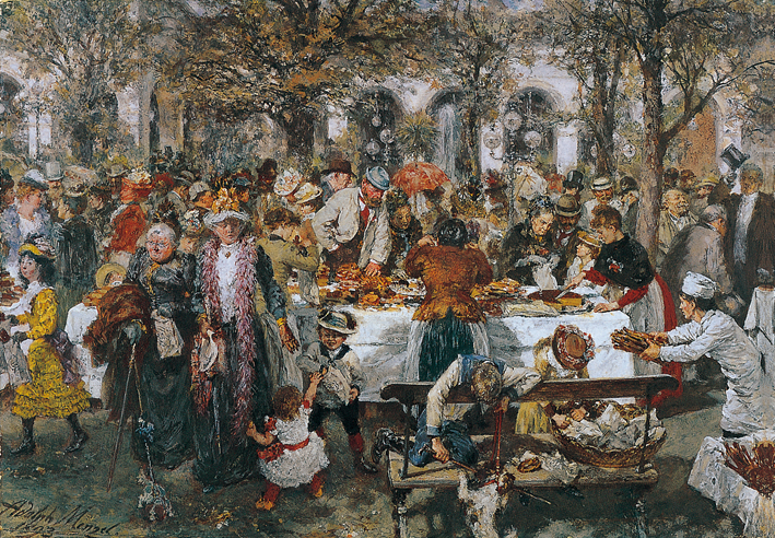  Adolpyh Von Menzel —— 基辛根的早餐